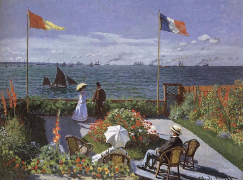 Claude Monet Terrace at Saint-Adresse oil painting picture